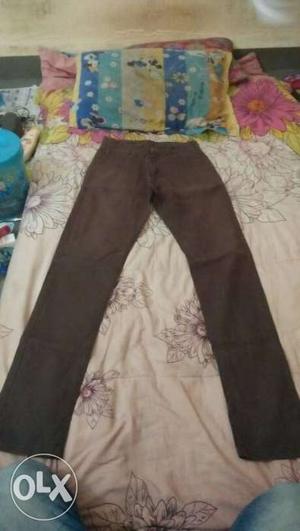 Brown Straight Cut Jeans