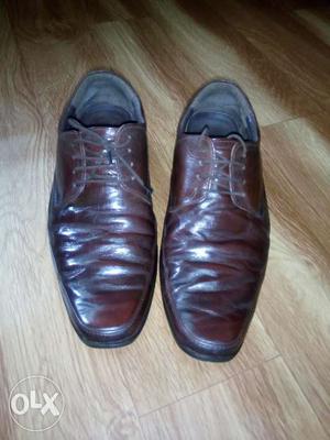 Brown leather formal shoe (Size 39) only