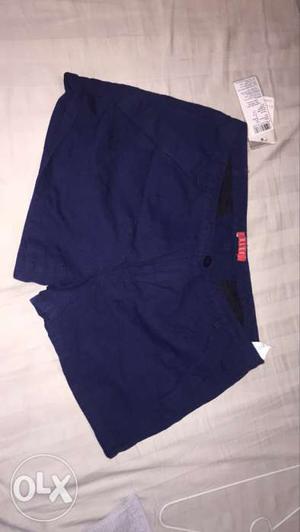 ELLE dark blue shorts with tag unused. tag price