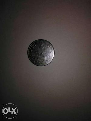 Old coin of 25 paise of year 