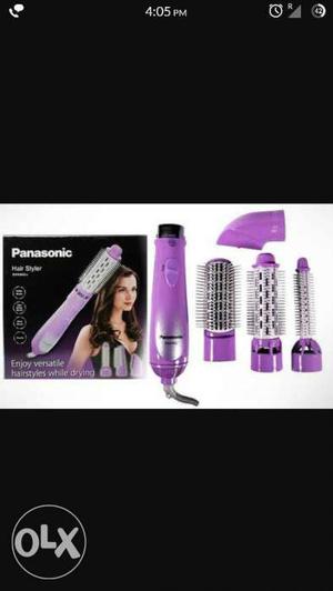 Purple Panasonic Hair Stylet Set With Box