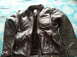 Unused good quality biker leather jacket(size XL)