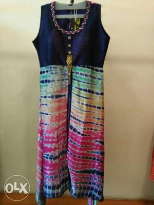 Women's Multicolored Sleeveless Dress, Brand new