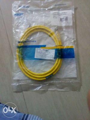 Yellow LAN cable