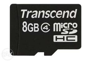 8gb Black Transcend Microsd Card