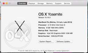 Apple OS X Yosemite mac