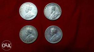 George V king & emperor one rupee coin