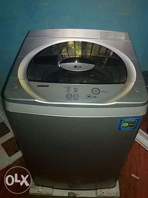 Gray LG Top Load Washer
