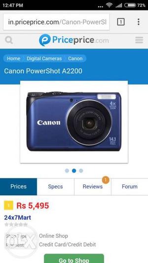 I want to sell my Canon power shot A