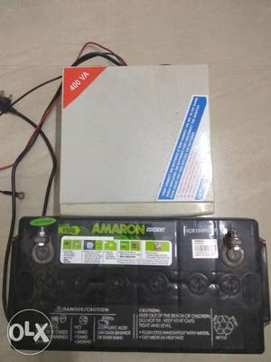 Inverter micro power and one year battery Amaron