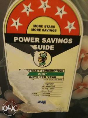 Power Saving Guide Sticker