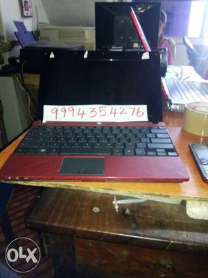 Red And Black Laptop Computer