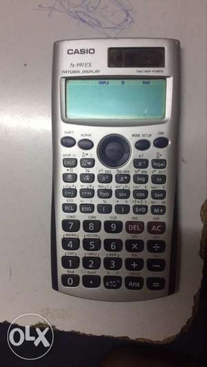 Silver Casio Scientific Calculator