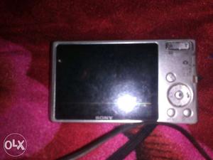 Silver Sony Compact Camera