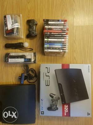 Sony PS3 with all accessories and 15 game. EXTRA ORDINARY
