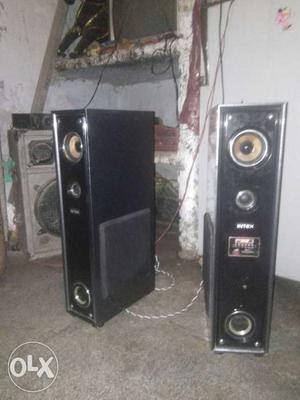 Two Black 2-way Speakers