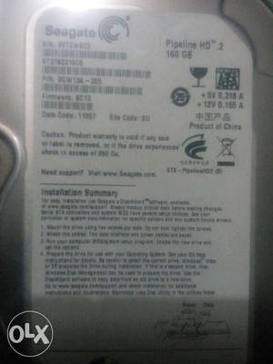Very good condition 160gb hdd