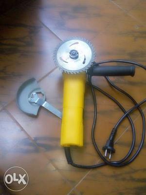 Yellow And Black Corded Angle Grinder