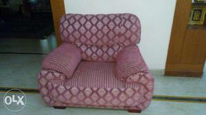 3+2+1 sofa for sale pink colour