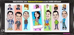 Animated Caricature as your mobile wall paper