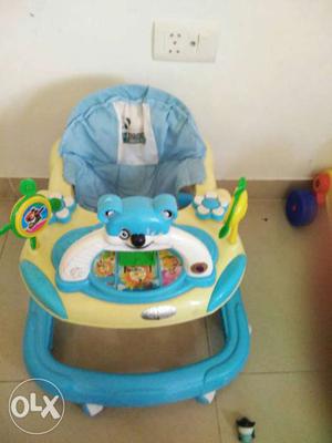 Baby's Yellow And Blue Activity Walker