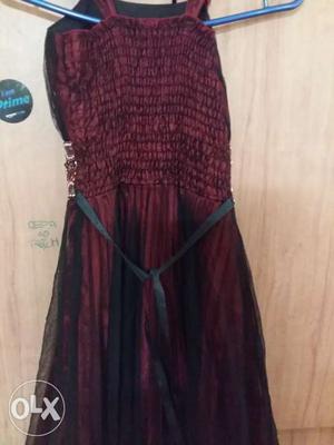 Beautiful dress in dark maroon bought from jingel