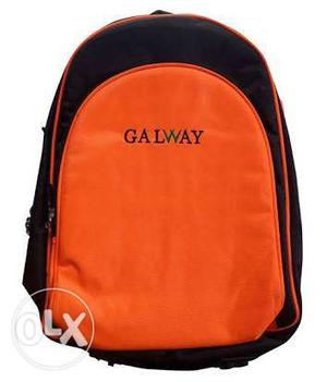 Black And Orange Galway Backpack
