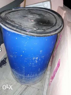 Blue Plastic Water tub drum for more water storage..heavy