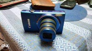 Blue canon camera with 20 MP & 10x zoom lite