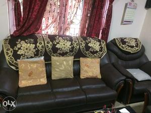 Comfortable sofa set with 3 seater 2 seater & 2
