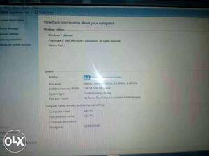 Dell ram 2gb hdd400gb window7