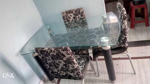 Dining table with 4 chairs washable chair