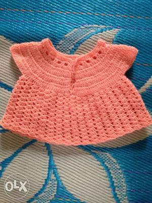 Girl's Pink Knitted Top