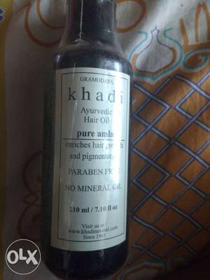 Khadi ayurvedic hair oil seal packed.my uncle