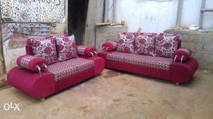 Light sofa set 3+1+1 beautiful made and sectional