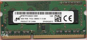 Micron Ram 4gb, Ddr3l So-dimm, 204-pin Laptop Ram