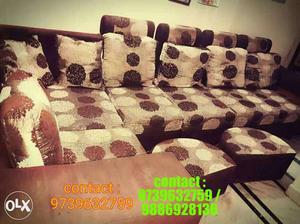 Multi coloured corner sofa set