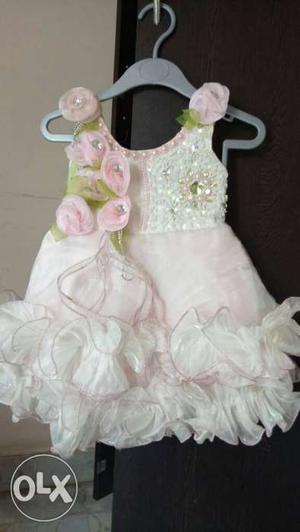 Partywear frock for 1 yr baby girl...