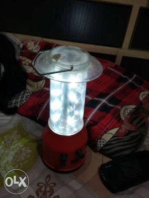 Red And Clear LED Lantern