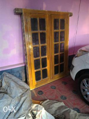 Teak Wood Window 2 Door For Sale call .290