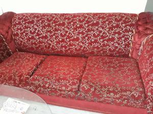 Three seated sofaset two years old good looking