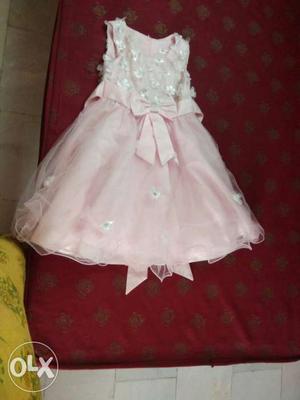 Toddler's Pink Sleeveless Tulle Dress