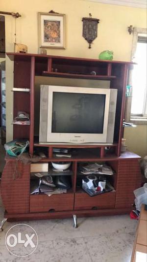 Tv shown on the show case is also to be sell for