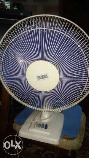 Usha table fan good working smooth riding