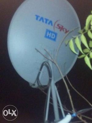 White TATA Sky HD Satellite Dish