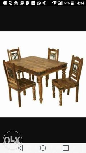 Wooden Dining Tables with two chairs