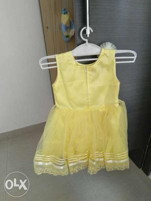 Yellow Party wear Frock for your lil Princess