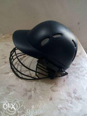 Black Premier Cricket Helmet