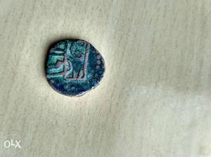 Blue And Silver Coin