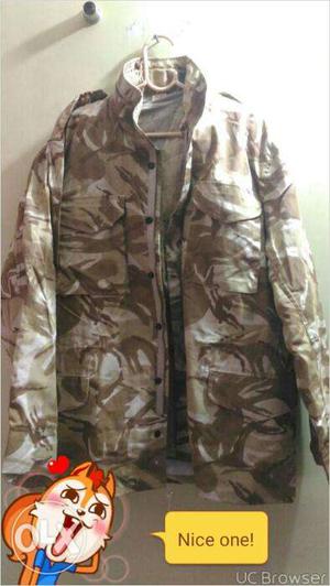 Military colour jacket for sale.